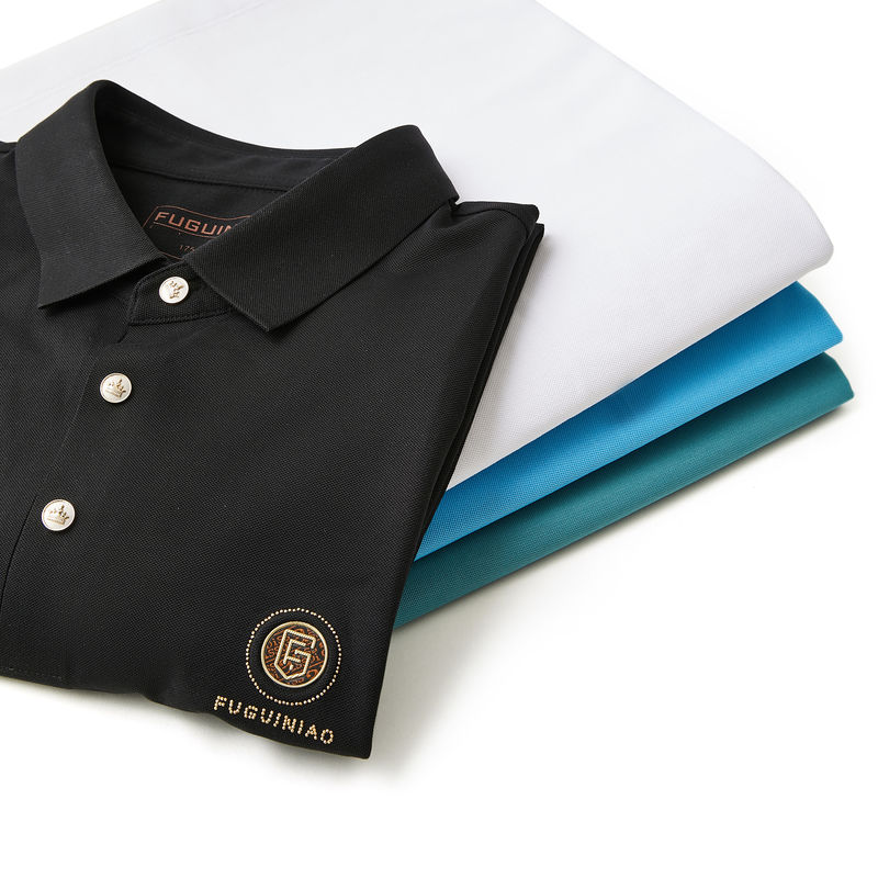 अनुकूलित लोगो मुद्रण नरम त्वरित सूखी नमी Wicking Sublimation पुरुषों के लिए पोलो शर्ट