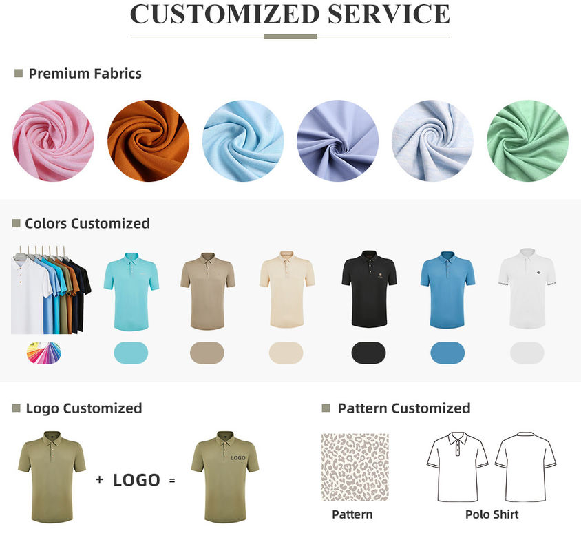 अनुकूलित लोगो मुद्रण नरम त्वरित सूखी नमी Wicking Sublimation पुरुषों के लिए पोलो शर्ट