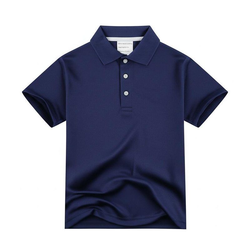 स्कूल के लिए शॉर्ट स्लीव बच्चों की पोलो शर्ट मशीन वॉश स्कूल अवसर देखभाल निर्देश