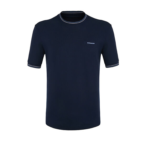 100% कॉटन 170-210 ग्राम शर्ट्स उच्च गुणवत्ता कस्टम कढ़ाई टी-शर्ट क्रू नेक रिब्ड कलर ब्लॉक