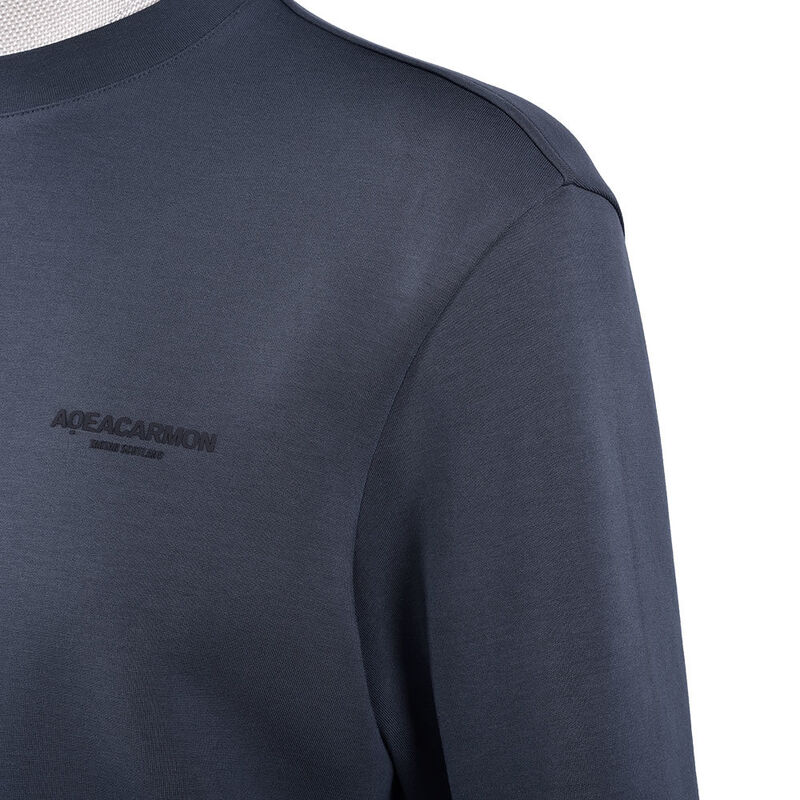 कस्टम डिजाइन सादा रंग गहरे नीले ऊन स्ट्रीटवियर जॉगर फ्लेयर पैंट स्पोर्ट्सवियर स्वेटवियर और हुडी जॉगर सेट पुरुष एम्बॉस