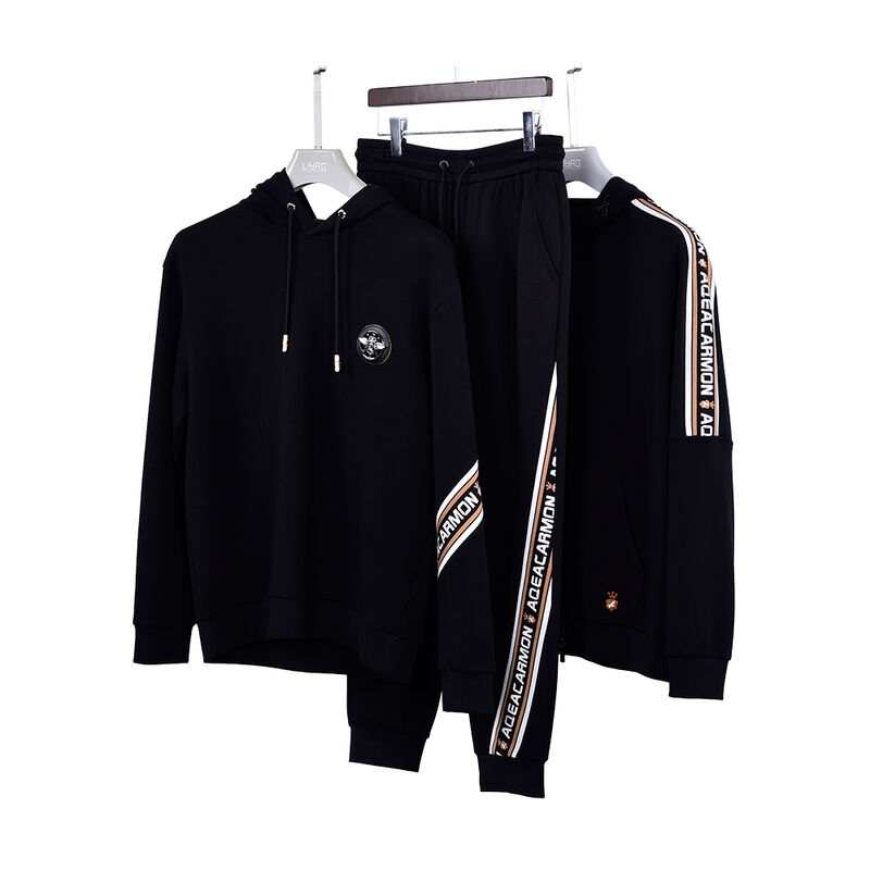 प्लस साइज़ विंडप्रूफ कस्टम लोगो डिज़ाइन पुरुषों की हूडी सेट टिकाऊ उच्च गुणवत्ता वाली हूडी ट्रैकसूट स्पोर्ट्सवियर स्वेटपैंट स्वेटर