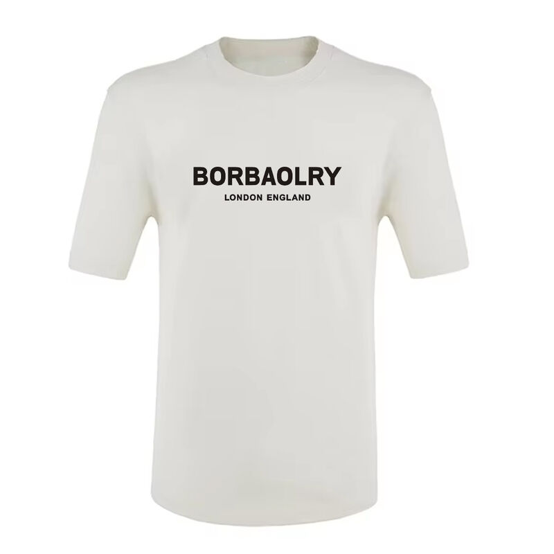 थोक कस्टम 170-210 ग्राम उच्च लोच अच्छी गुणवत्ता व्यक्तिगत पुरुषों की टी-शर्ट लोगो के साथ