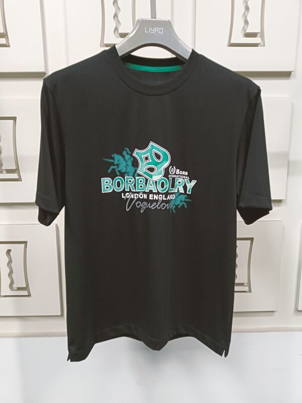 180g शर्ट्स स्टॉक में गर्मियों मुद्रित 100% कपास फिटिंग क्लासिक शर्ट प्लस साइज पुरुष टी-शर्ट