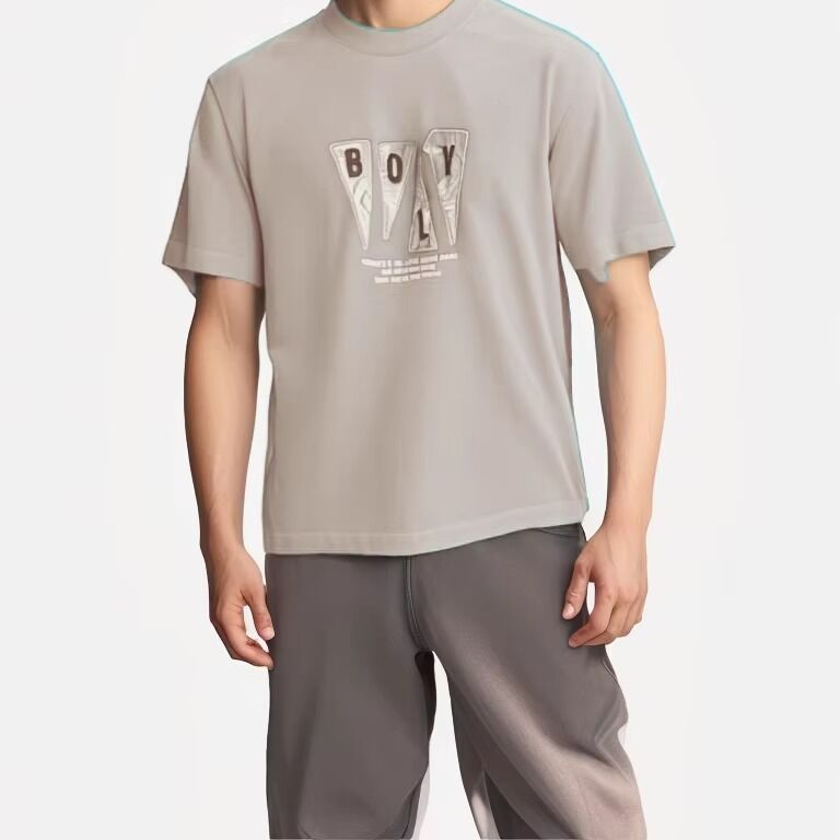 कस्टम उच्च गुणवत्ता 100% कपास स्क्रीन प्रिंटिंग लघु आस्तीन चालक दल गर्दन टी-शर्ट लोगो प्रिंटिंग