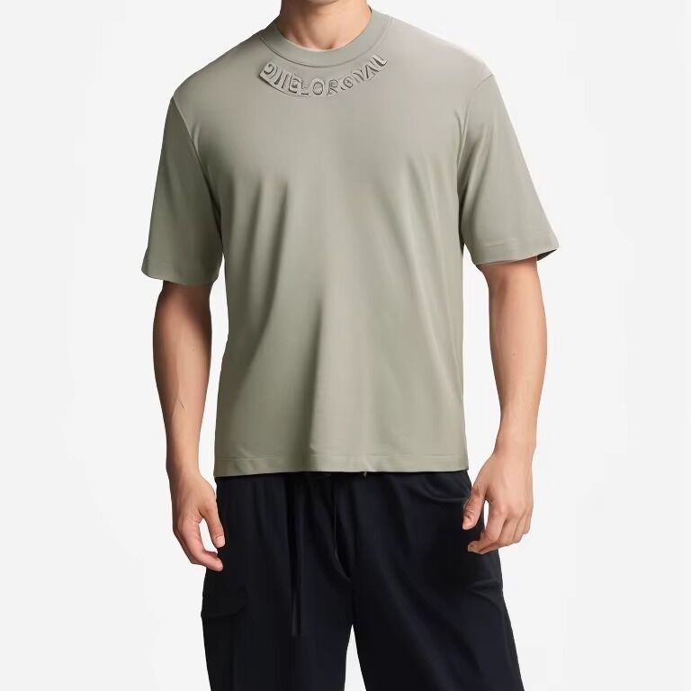 न्यू स्टाइल कस्टम प्रिंट करने योग्य लोगो पॉलिएस्टर मेश फैब्रिक स्वेटशर्ट ओवरसाइज़्ड मेन टी-शर्ट