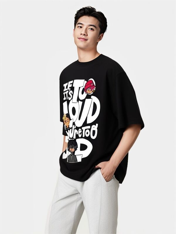 100% कपास ओवरसाइज्ड एसिड वॉश पुरुष टी-शर्ट विंटेज टी कस्टम लोगो लघु लंबी लंबाई क्लासिक गर्दन कॉलर सूरज फीका डिजाइन