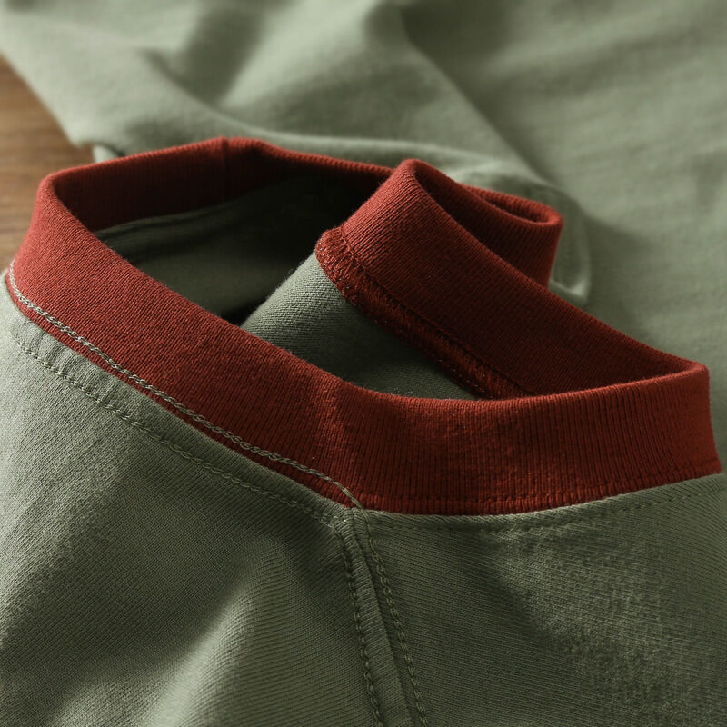 निर्माता थोक कस्टम रंग ब्लॉक सिलाई टी-शर्ट यूनिसेक्स हेवीवेट उच्च गुणवत्ता दो रंग पैचवर्क टी-शर्ट