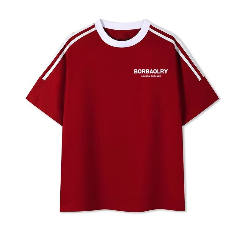 पुरुषों के लिए ओ-नेक रेगुलर निटेड डाइड कॉटन टी-शर्ट आरामदायक पुरुषों का ब्लेंड प्रिंट स्वीट शर्ट