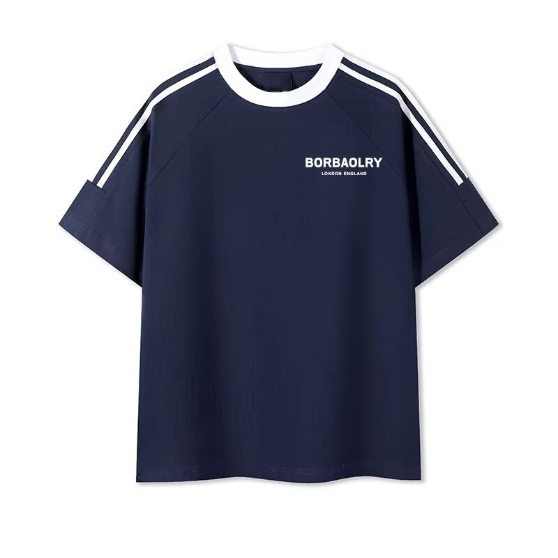 पुरुषों के लिए ओ-नेक रेगुलर निटेड डाइड कॉटन टी-शर्ट आरामदायक पुरुषों का ब्लेंड प्रिंट स्वीट शर्ट