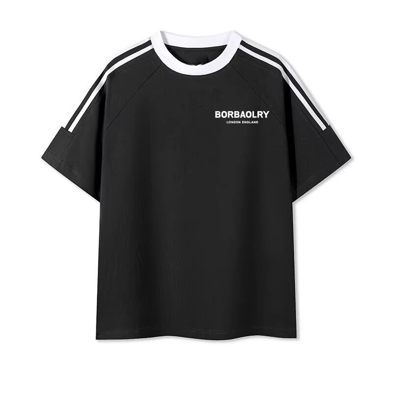 पुरुषों के लिए ओ-नेक रेगुलर निटेड डाइड कॉटन टी-शर्ट आरामदायक पुरुषों का ब्लेंड प्रिंट स्वीट शर्ट