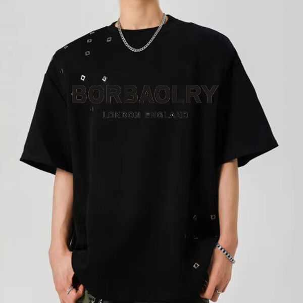 ओईएम ब्लैक ओवरसाइज टी-शर्ट पुरुष ग्राफिक एसिड वॉश विंटेज कस्टम टी-शर्ट डीटीजी थोक धोया टी भारी वजन टी-शर्ट