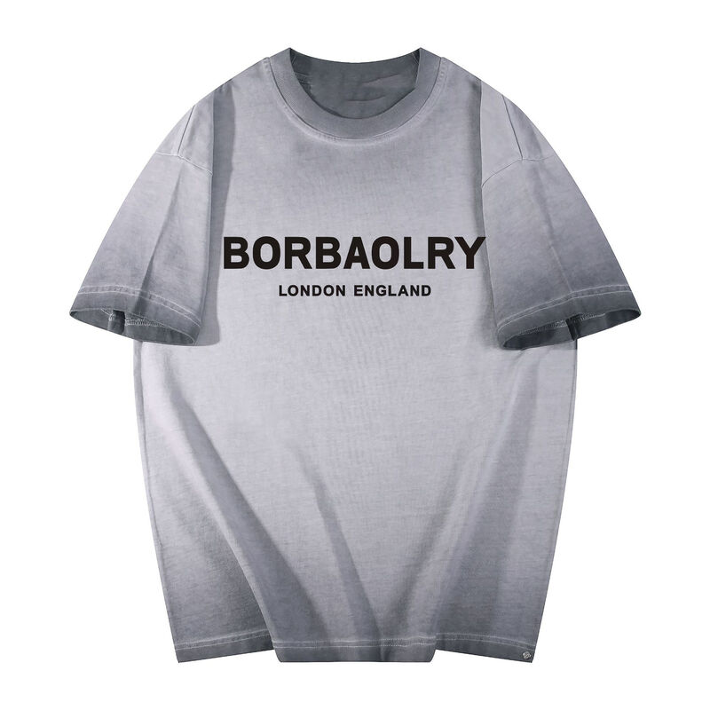 हॉट कस्टम पुरुषों की टी-शर्ट वॉश टू डू ओल्ड स्टाइल लार्ज साइज शर्ट कस्टम लोगो प्रिंटिंग फैशन कैजुअल शॉर्ट-स्लीव्ड शर्ट