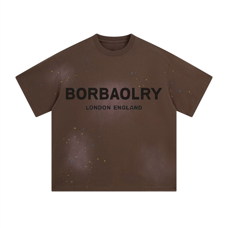 हाई क्वालिटी हैवीवेट डिस्ट्रेस्ड पुरुषों की बॉक्सी टी-शर्ट एसिड वॉश ओवरसाइज़्ड टी-शर्ट कस्टम क्रॉप्ड टी-शर्ट पुरुष