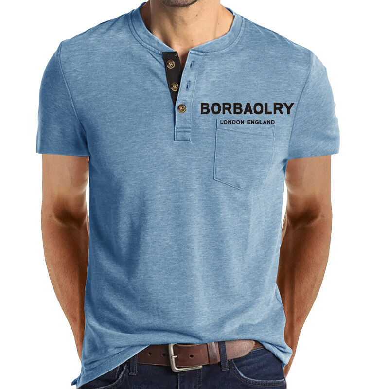 गर्म बिक्री शॉर्ट आस्तीन टी शर्ट्स कारण टी शर्ट कपास अनुकूलित त्वरित सूखी 3 बटन पुरुषों के लिए टी शर्ट्स