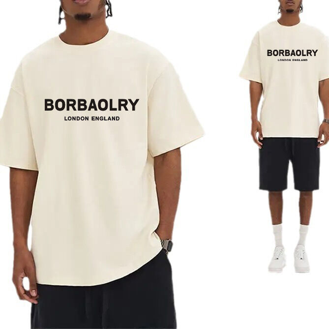 220 जीएसएम कॉटन टी-शर्ट हाई क्वालिटी ड्रॉप शोल्डर ओवरसाइज़्ड टी-शर्ट पुरुषों के लिए होलसेल कस्टम टी-शर्ट