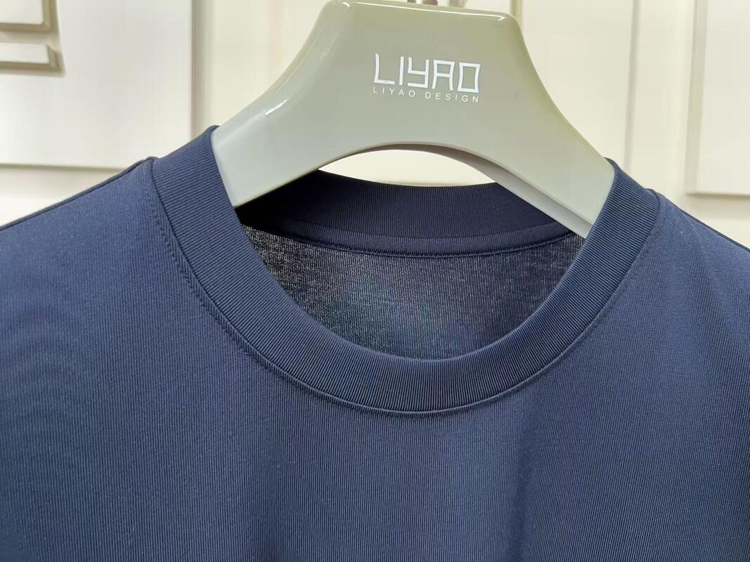 पुरुषों के सॉलिड कलर कॉटन क्रू नेक शॉर्ट-स्लीव कॉटन टी-शर्ट्स फैक्ट्री ओडीएम पुरुषों की शॉर्ट स्लीव टी-शर्ट