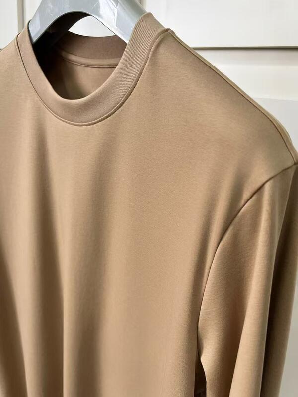 पुरुषों के सॉलिड कलर कॉटन क्रू नेक शॉर्ट-स्लीव कॉटन टी-शर्ट्स फैक्ट्री ओडीएम पुरुषों की शॉर्ट स्लीव टी-शर्ट