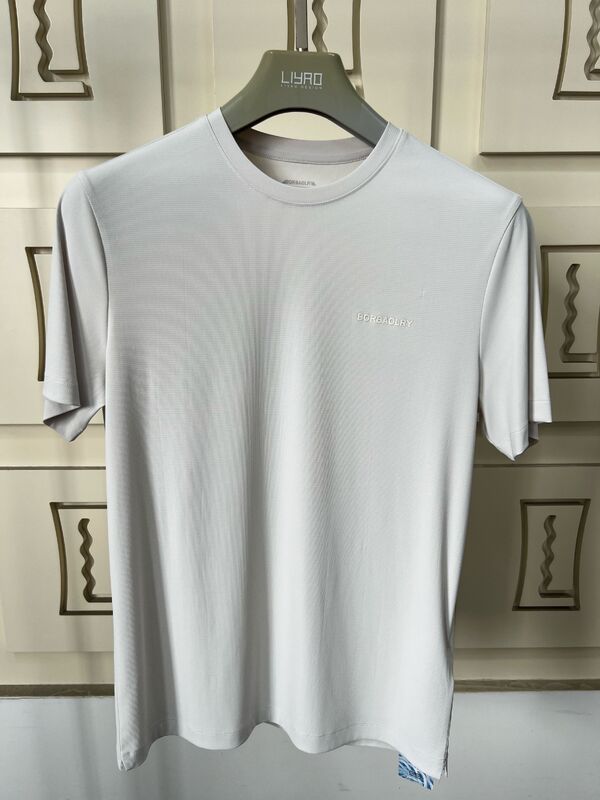 पुरुषों के खेल के कपड़े हल्के ग्रे शॉर्ट - आस्तीन टॉप और पैंट, सांस लेने योग्य और आरामदायक टी-शर्ट पुरुषों के लिए