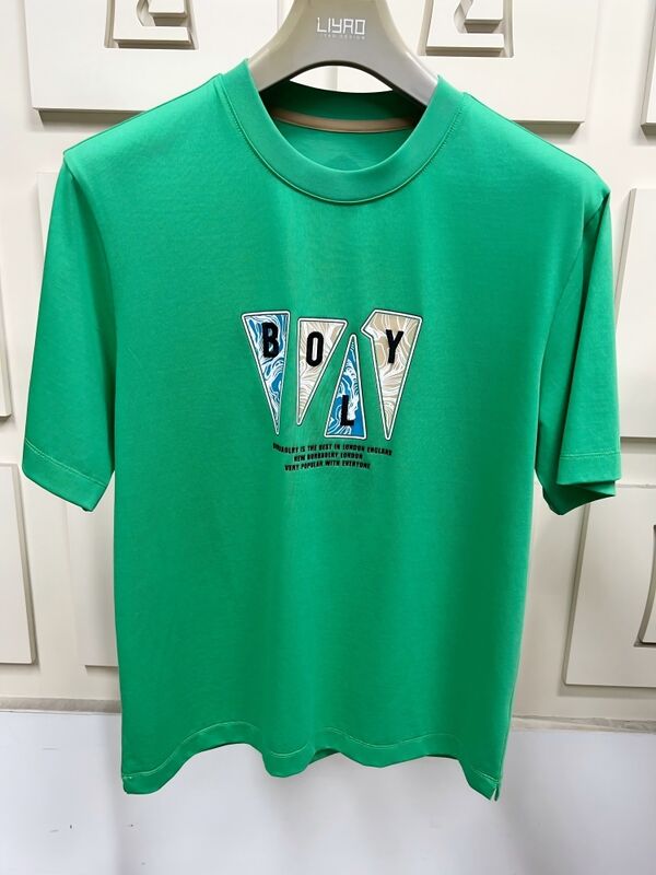 पुरुषों के क्रू नेक शॉर्ट स्लीव टीज़, ट्रेंडी ग्राफिक प्रिंट और कढ़ाई वाली टी-शर्ट मल्टी-कलर कैज़ुअल 100% कॉटन टी-शर्ट पुरुषों के लिए