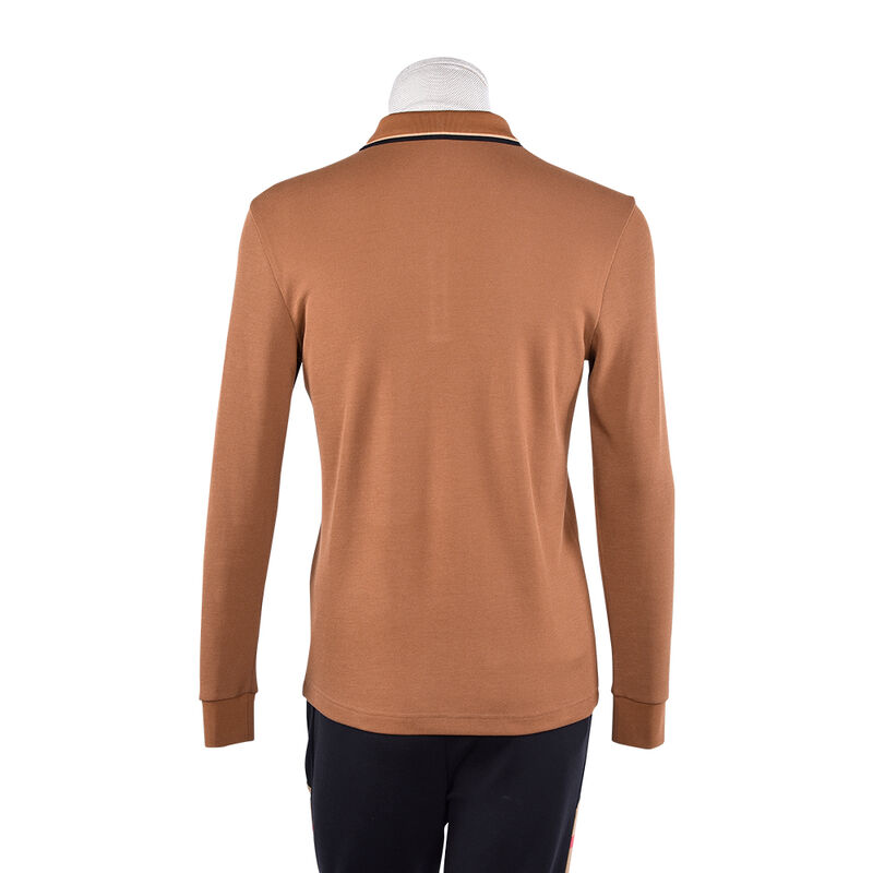 कस्टम पुरुषों का फैशन क्लासिक डायनामिक डिज़ाइन कैज़ुअल लैपल सस्ता स्ट्रीटवियर प्रिंटेड प्लेन लॉन्ग स्लीव पोलो टी-शर्ट