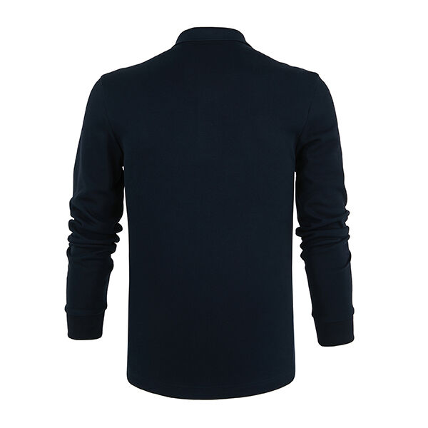 पेशे डिजाइनर पोलो शर्ट पुरुष लंबी आस्तीन विरोधी झुर्रियों उच्च गुणवत्ता वाले पोलो शर्ट काम के लिए कपास सांस सूखी कढ़ाई