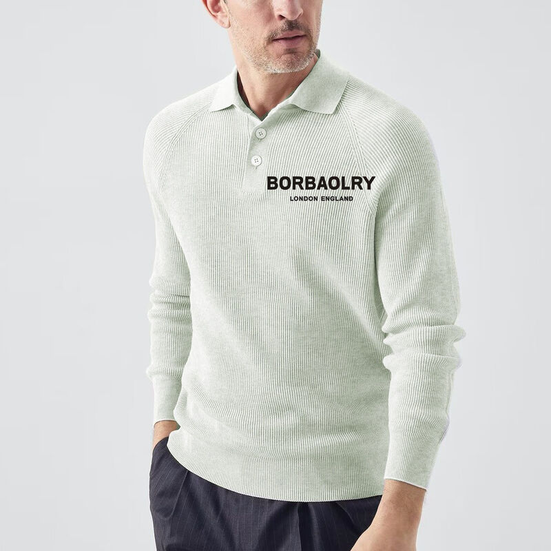 थोक पुरुष यूरोपीय अमेरिकी लैपल स्वेटर फैशन स्लिम स्वेटर लंबी आस्तीन वाली बुना हुआ स्वेटर